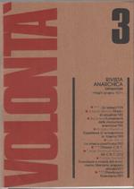 Volontà. Rivista Anarchica. n. 3 maggio/giugno 1979. Anno XXXIII