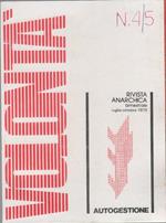 Volontà. Rivista Anarchica. n. 4/5 luglio/ottobre 1979. Anno XXXIII