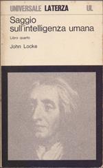 Saggio sull'intelligenza umana Vol IV - John Locke