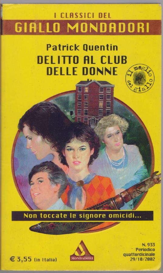 Delitto al club delle donne - Patrick Quentin - Patrick Quentin - copertina