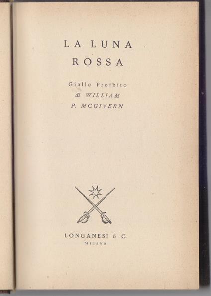La luna rossa - William McGivern - William McGivern - copertina
