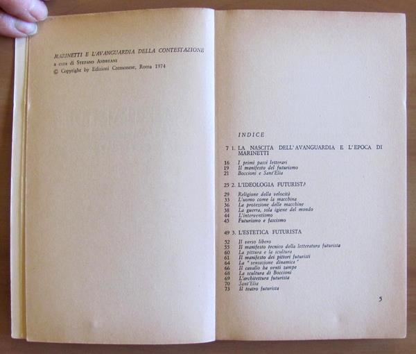 Marinetti E L'avanguardia Della Contestazione