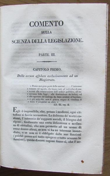 Comento Sulla Scienza Della Legislazione Di G. Filangeri. Ed. Italia, Ii Ed. 1828 - Benjamin Constant - 4