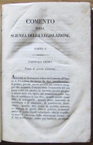 Comento Sulla Scienza Della Legislazione Di G. Filangeri. Ed. Italia, Ii Ed. 1828 - Benjamin Constant - 6