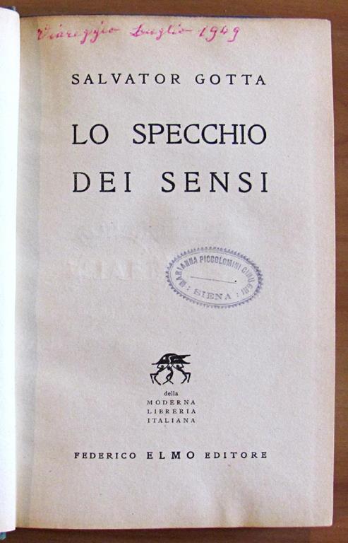 Lo Specchio Dei Sensi - Salvatore Gotta - 2