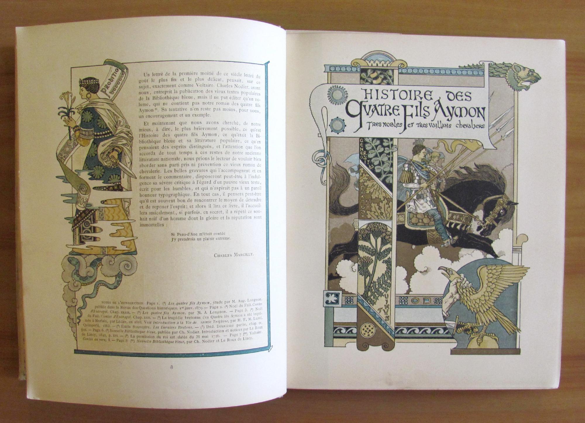 Histoire Des Quattre Fils Aymon - Très Nobles Et Très Vaillans Chevaliers
