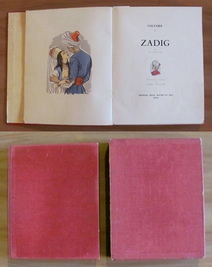 ZADIG ou la Destinee, I ed. 1946 - Pochoir di BOURDIER - Voltaire - copertina