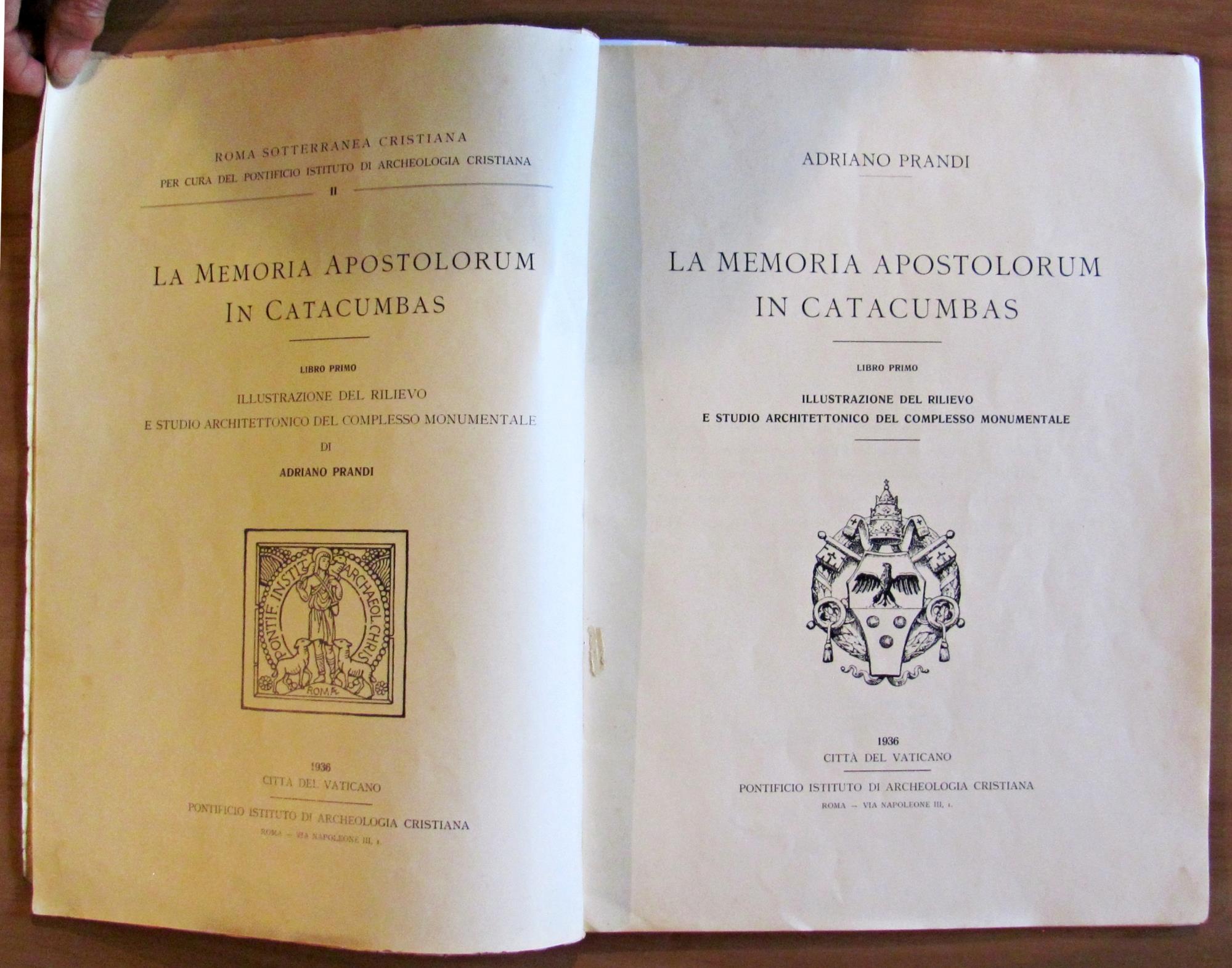 La Memoria Apostolorum In Catacumbas, 1936