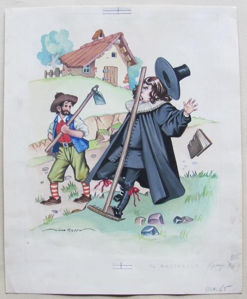 Tavola Originale Di Nico Rosso. Il Rastrello. Firmata - Nico Rosso - copertina