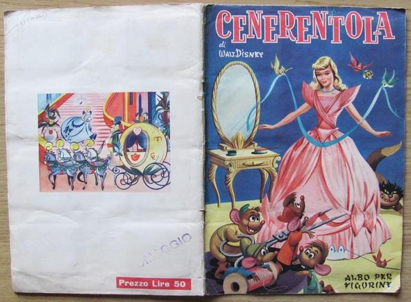 Album Figurine Cenerentola. Disney. Ed. Lampo Anni '50 Completo (-41)