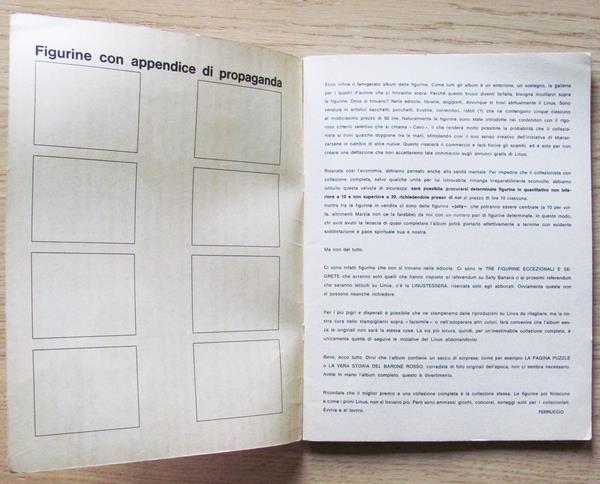 Album Delle Figurine Di Linus. Suppl. Al N.71 Del 1971. Vuoto