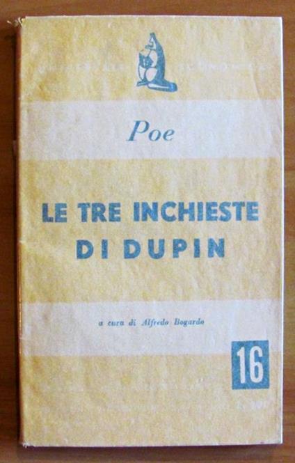 Le Tre Inchieste Di Dupin - Collana Universale Economica - Edgar Allan Poe - copertina