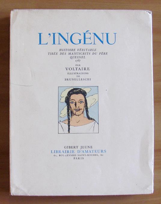 L' Ingenu - Histoire Véritable Tirée Des Manuscrits Du Père Quesnel 1767 - Voltaire - copertina