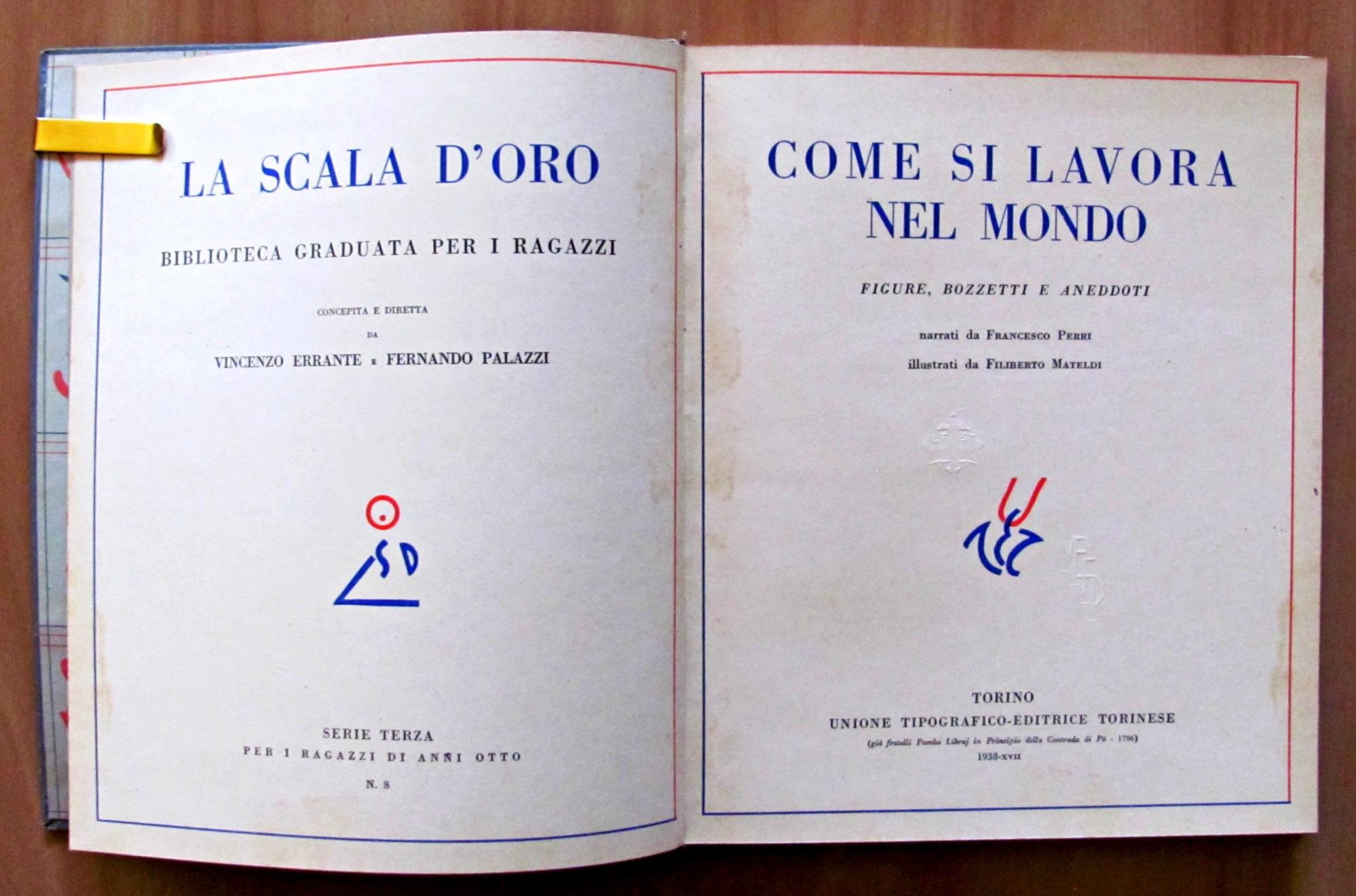 Come Si Lavora Nel Mondo - Figure, Bozzetti E Aneddoti - Collana La Scala D'Oro N.8 Serie Iii