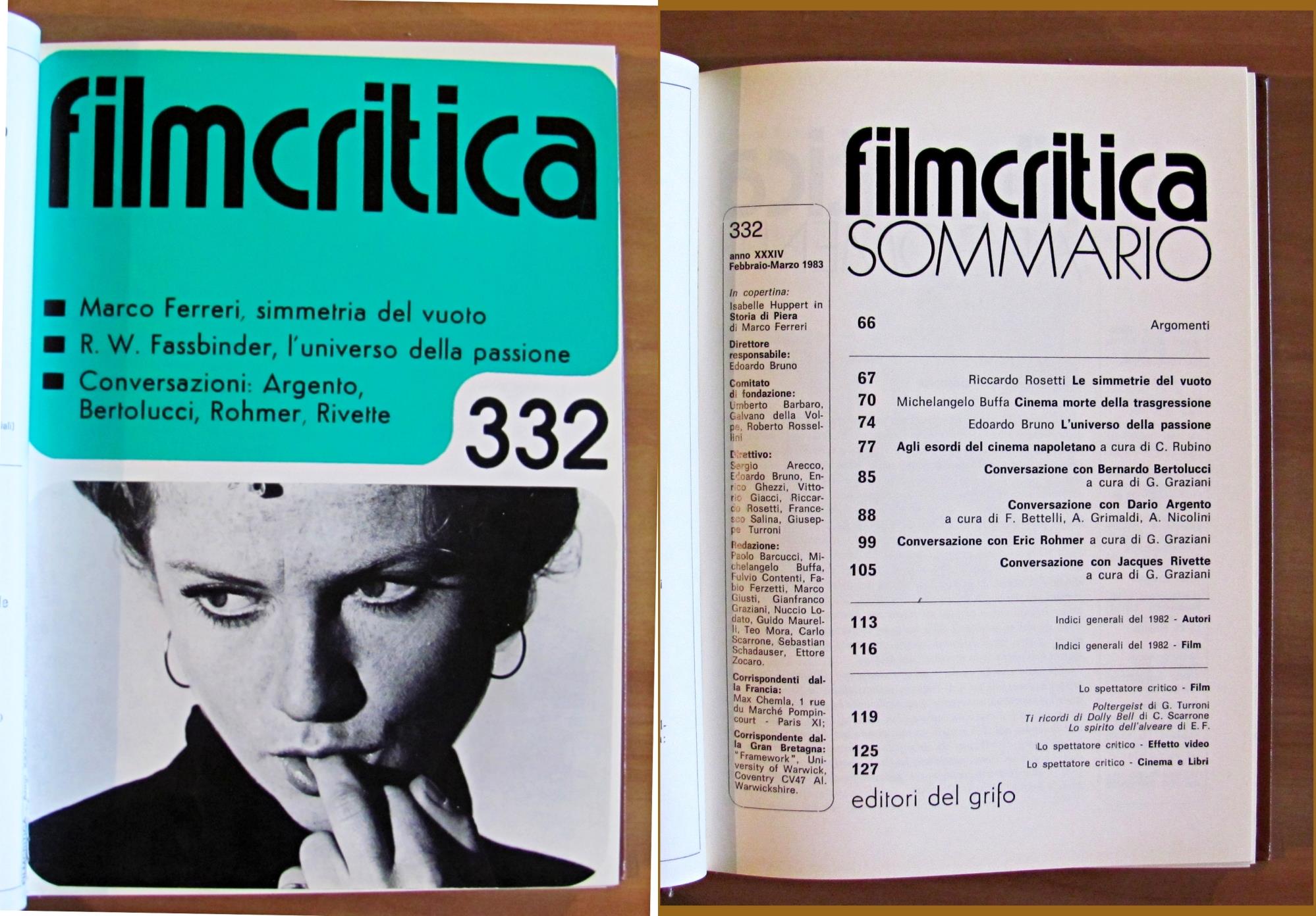 Filmcritica - Annata Completa 1983