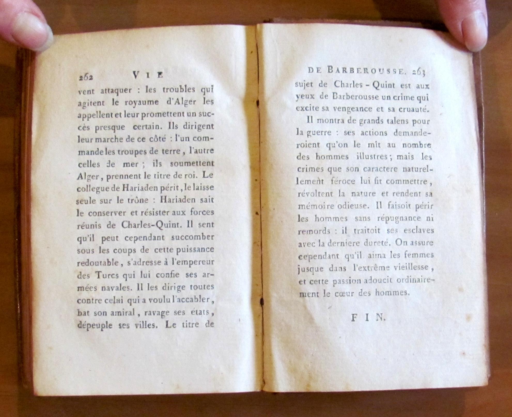 Vie De Barberousse - Général Des Armées Navales De Soliman Ii, Empereur Des Turcs, 1789