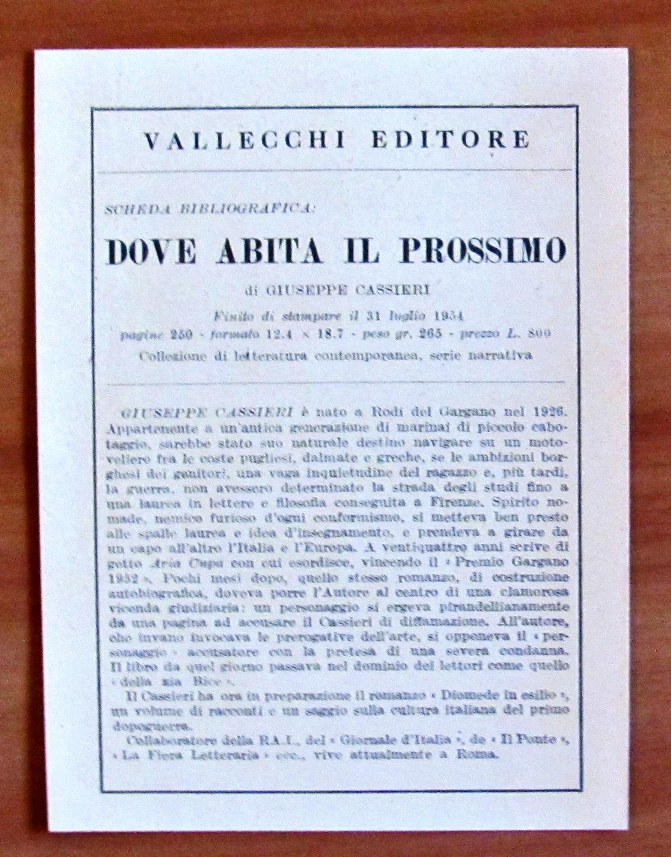Dove Abita Il Prossimo