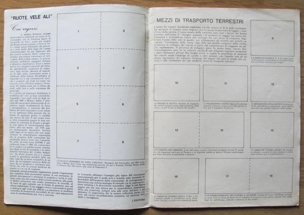 Album Figurine Ruote Vele Ali. Ed. Imperia, 1972. Vuoto