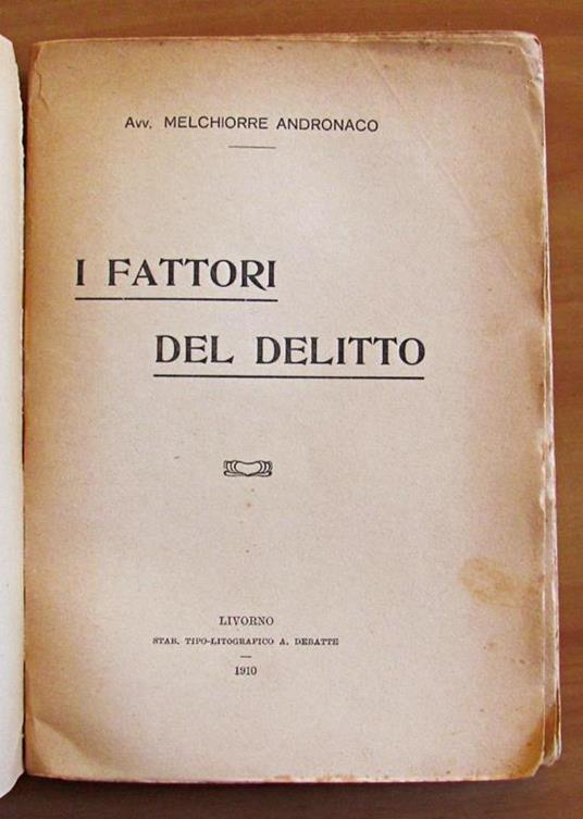 I Fattori Del Delitto - 2