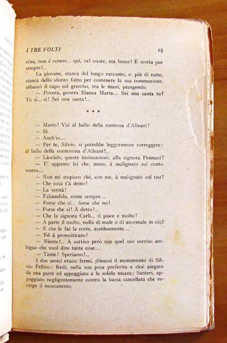 I Tre Volti - Collana I Romanzi Dell'Amore - Nino Bolla - 3