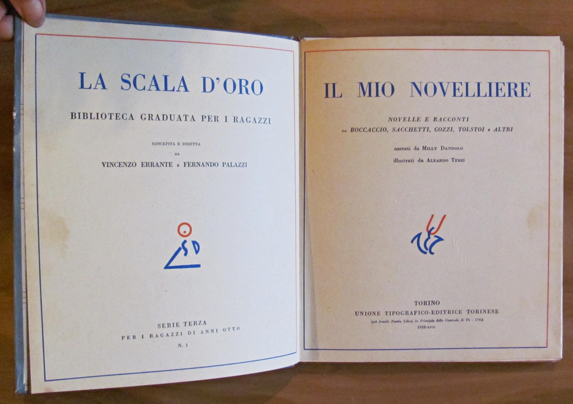 Il Mio Novelliere - Novelle E Racconti Da Boccaccio, Sacchetti, Gozzi, Tolstoi E Altri - Collana La Scala D'Oro N.1 Serie Iii