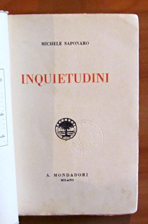 Inquietudini. Collana I Libri Azzurri - Michele Saponaro - 3