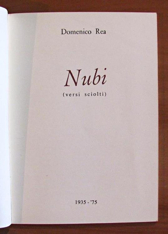 Nubi (Versi Sciolti) - Domenico Rea - 2
