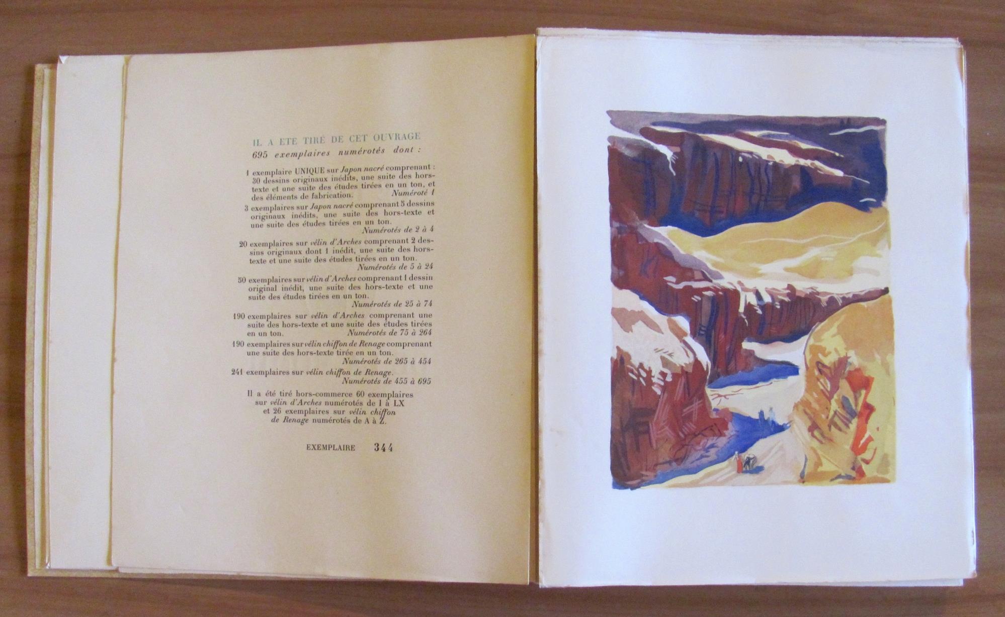 LE ROMAN DE LA MOMIE, 1947 - Tirat. Limit. + 2 suite sciolte - ill. UZELAC