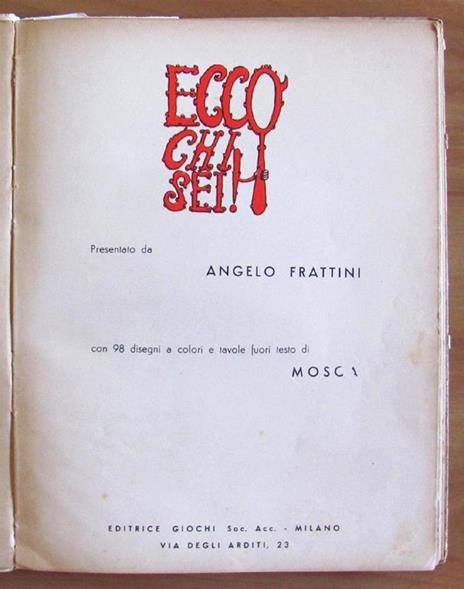 Ecco Chi Sei! - Angelo Frattini - 3