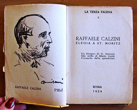 Elegia A St. Moritz. Collana La Terza Pagina - Raffaele Calzini - 2