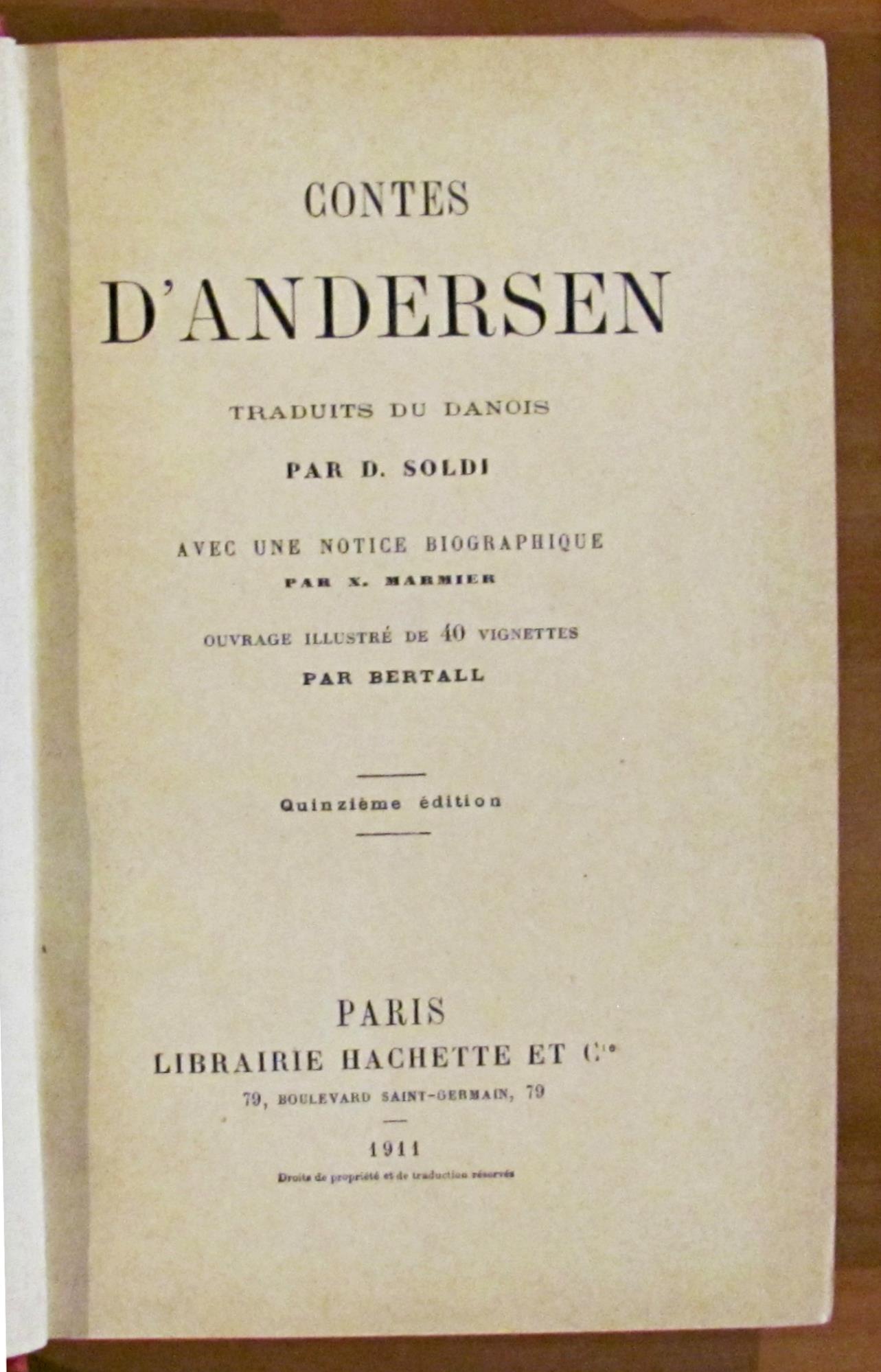 CONTES D'ANDERSEN - Collana BIBLIOTHEQUE ROSE ILLUSTREE