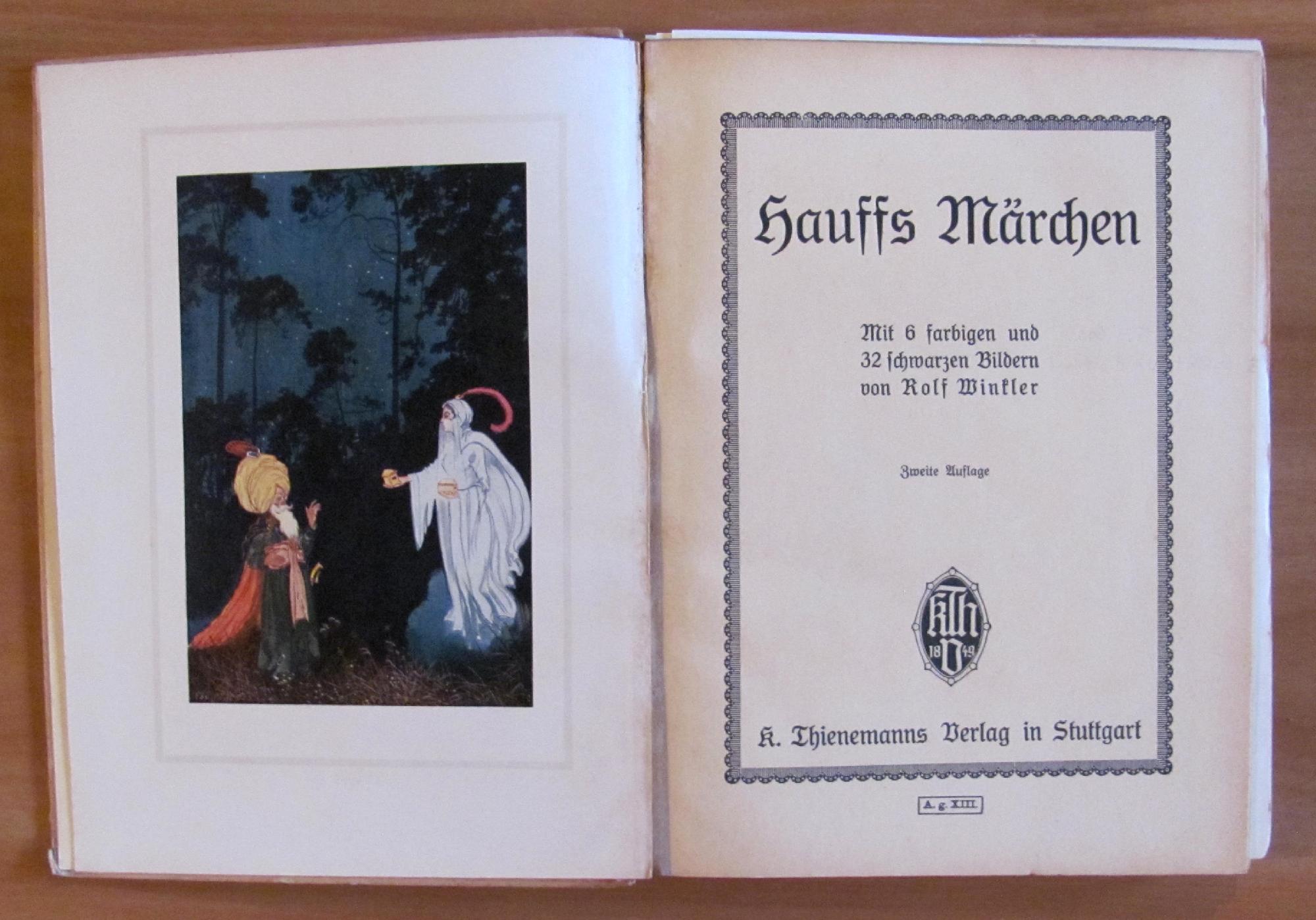 Hauffs Marchen (Fiabe Di Hauff), 1917 - Ill. Winkler