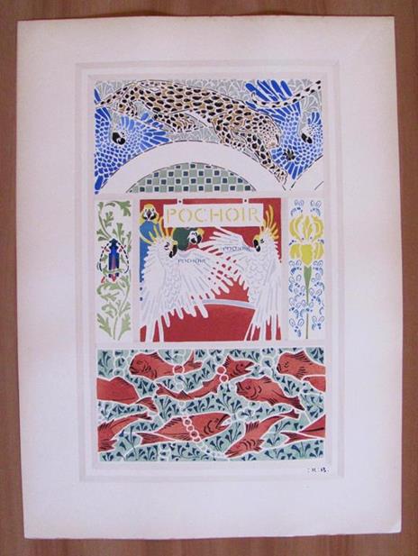 Esquisses Decoratives - 60 Tavole Sciolte Art Nouveau, Anche A Pochoir, In Cartella, Primi '900 - 10