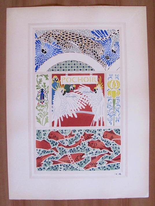 Esquisses Decoratives - 60 Tavole Sciolte Art Nouveau, Anche A Pochoir, In Cartella, Primi '900 - 10