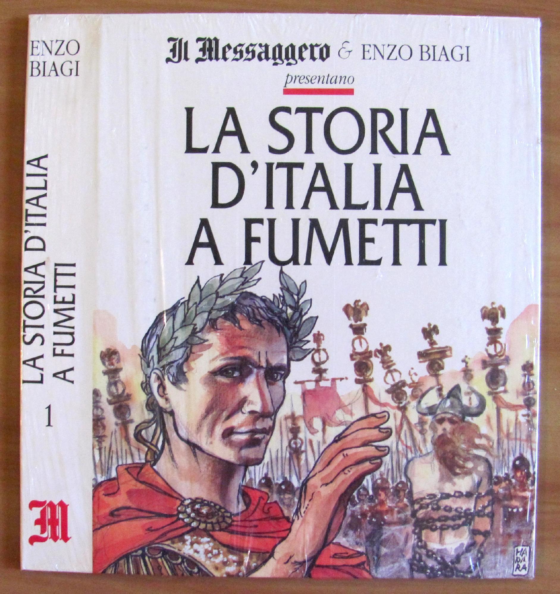 Storia D'italia a Fumetti - Manara e Enzo Biagi - Cover Blisterata del 1° Volume