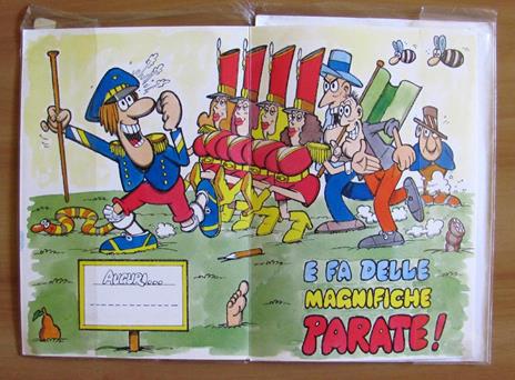 Biglietto AUGURI JACOVITTI - Serie Jacovitti SPORT - CALCIO con Busta - Benito Jacovitti - 2