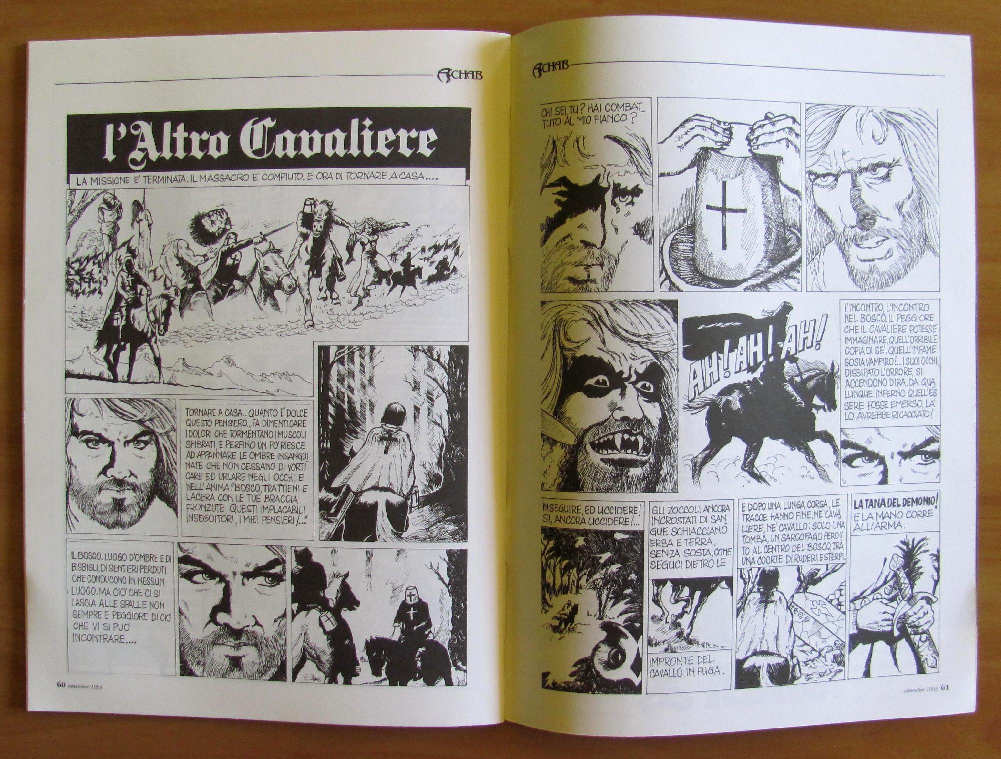 Achab Il Corriere Dell'Avventura N.9, 1993 - Verne, Arcieri E Cavalieri Templari