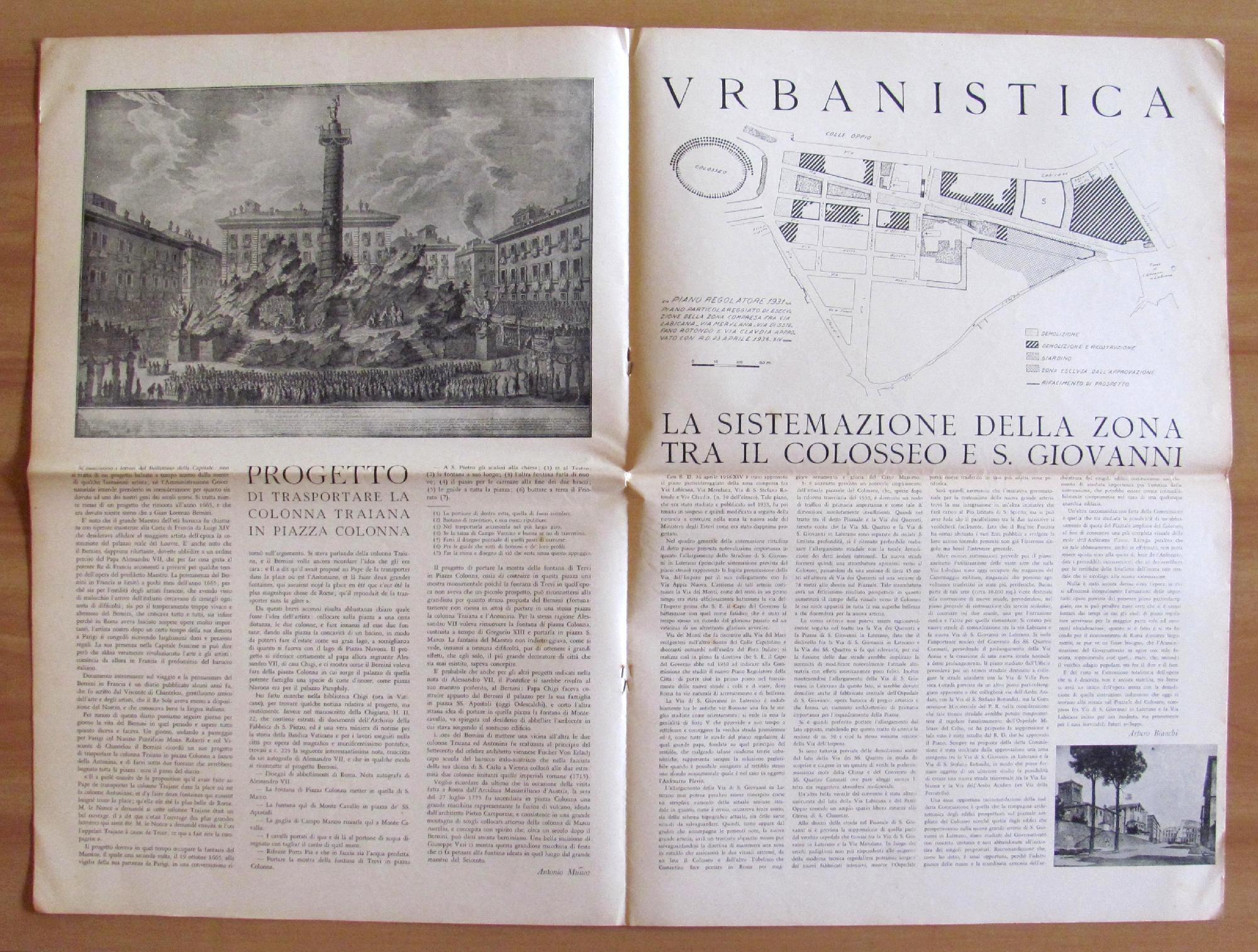 Bollettino Della Capitale. Anno I N.9 1936. Direttore Bottai Di: Governatorato Di Roma