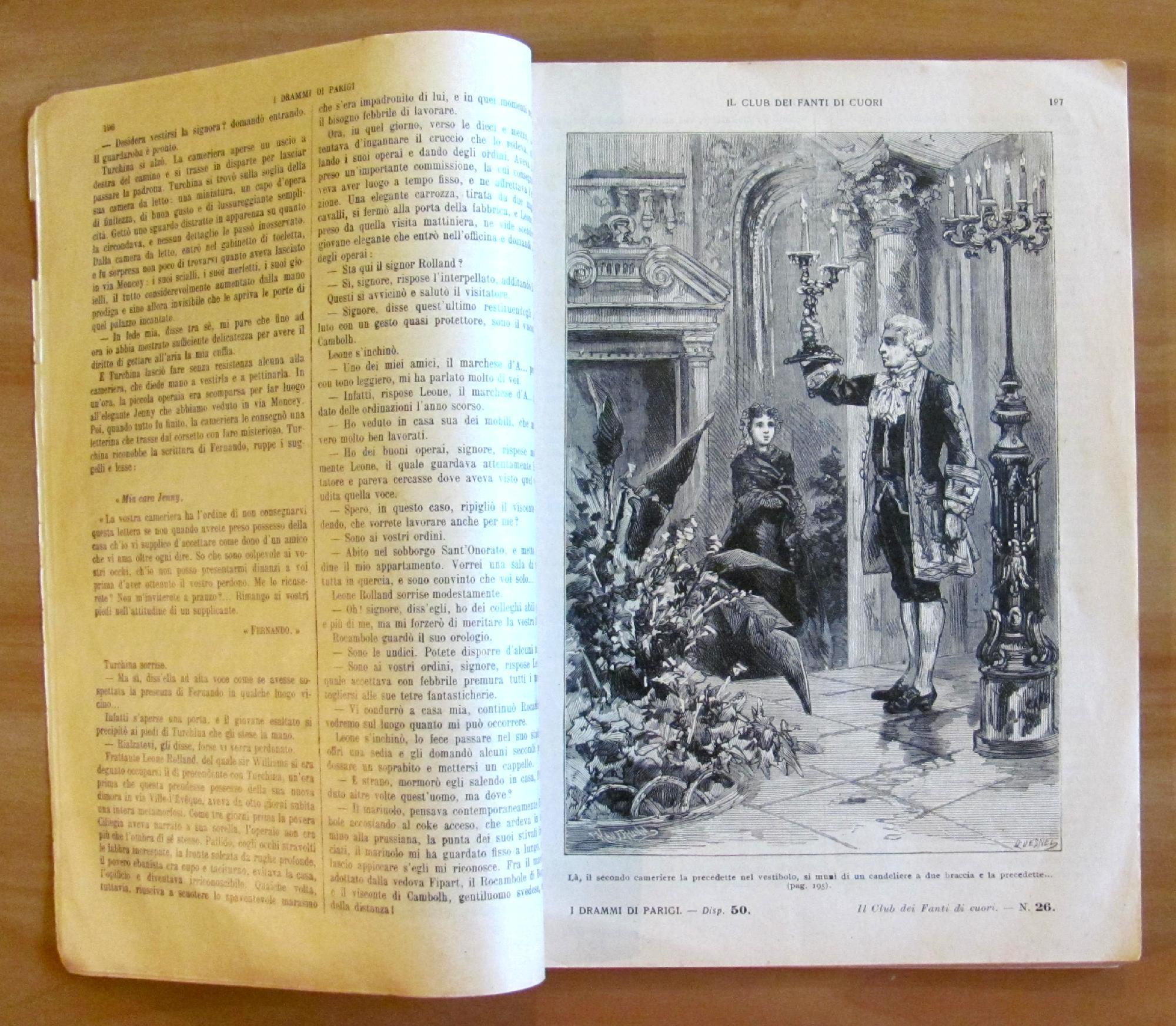 Il Club Dei Fanti Di Cuori Rocambole - Sonzogno 1938 - Romanziere Illustrato N. 61