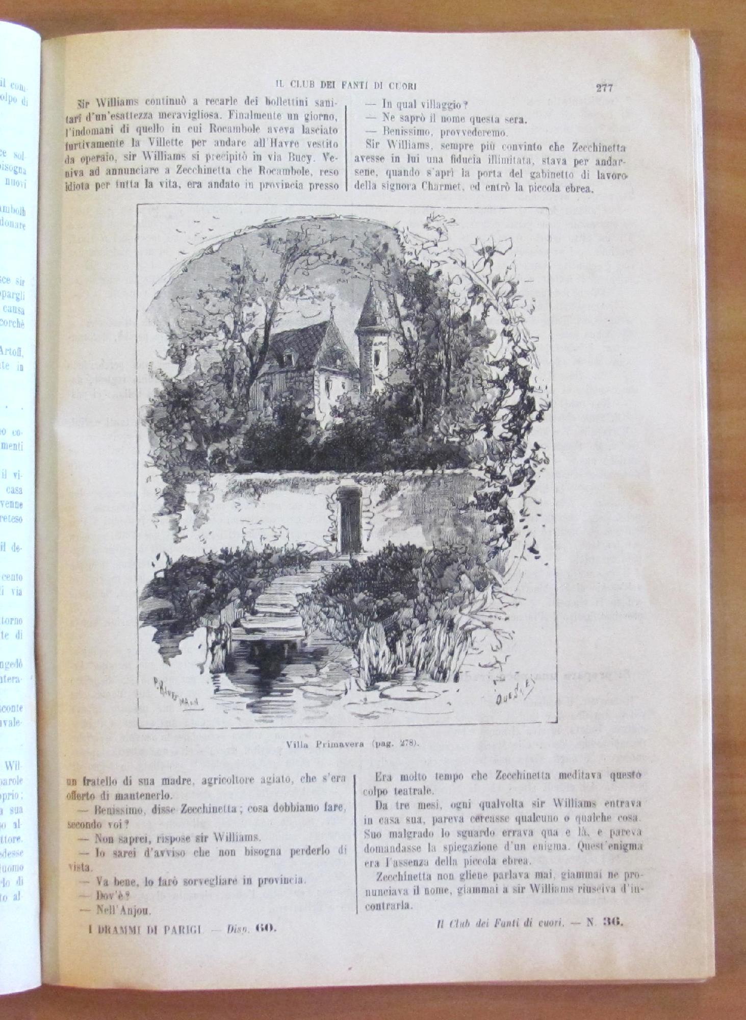 Il Club Dei Fanti Di Cuori Rocambole - Sonzogno 1938 - Romanziere Illustrato N. 61
