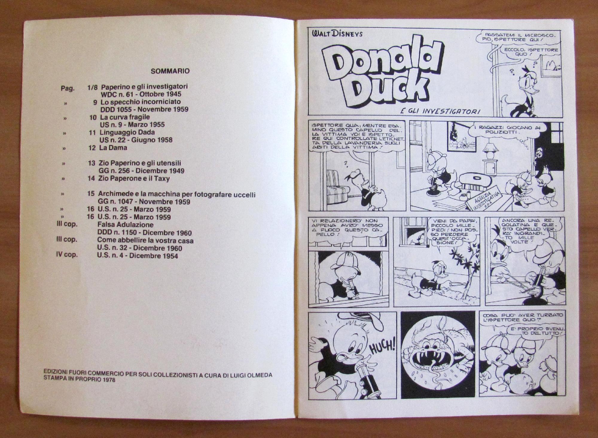 Paperino - Edizione Fuori Commercio Luigi Olmeda, 1978