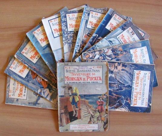 Lotto 12 Fascicoli - Sotto Bandiera Nera Avventure Di Morgan Il Pirata - Ed. Gloriosa - copertina
