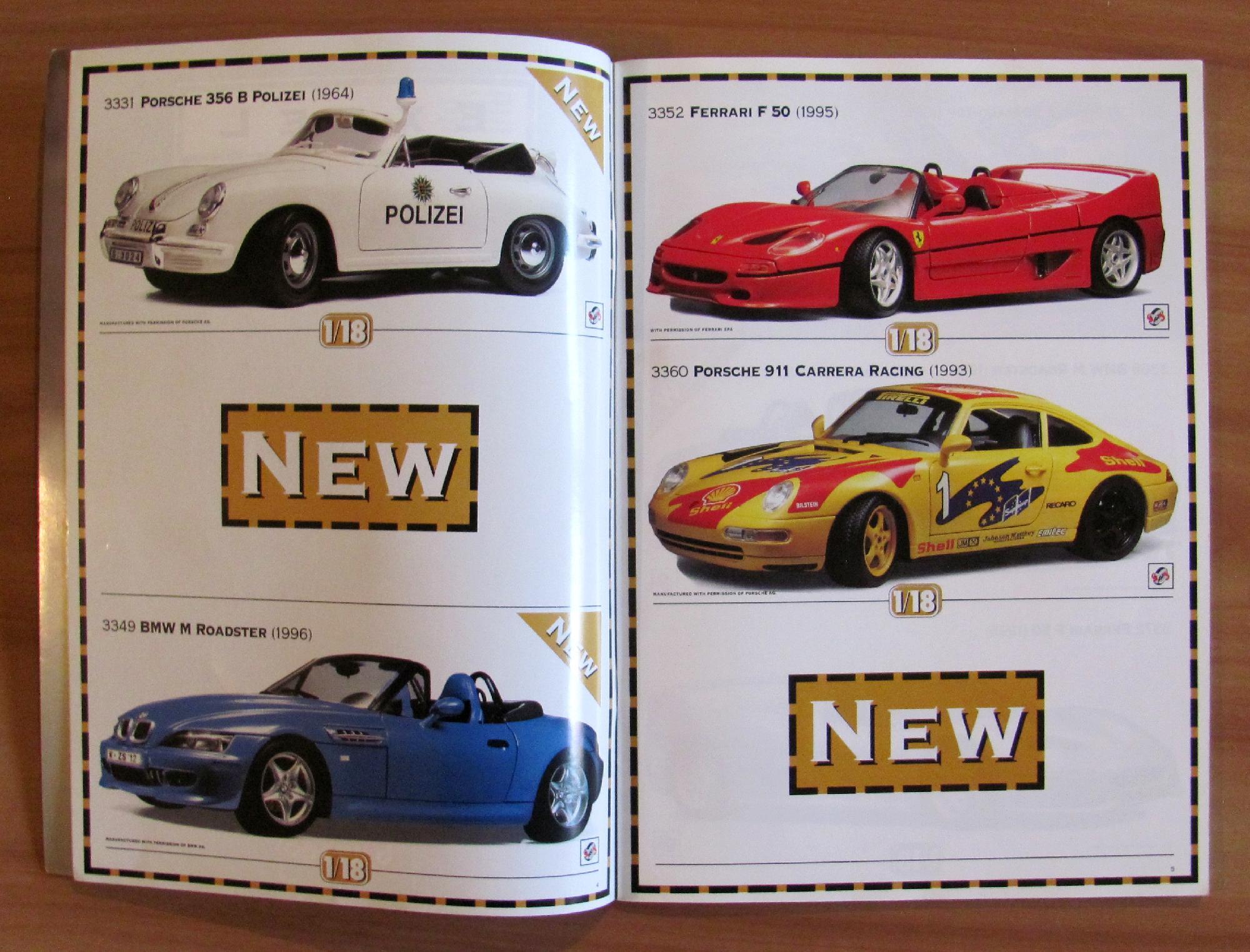 Catalogo Burago '97 Con Tutti Modelli A Colori - 1/18, 1/24, 1/25