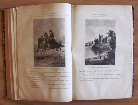 L' Abitazione Nel Deserto Unito A Il Raggio Verde - Collana Avventure Di Terra E Di Mare - Mayne Reid - 4