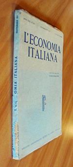 L' Economia Italiana: Rassegna Mensile Fascista