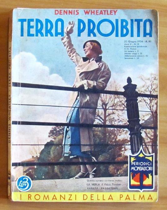 Terra Proibita - I Romanzi Della Palma N.45, 1934 - Dennis Wheatley - copertina
