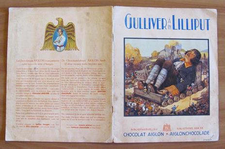 Gulliver A Lilliput - Album Chocolat Aiglon, 1940 Ca. Con 60 Figurine Completo - Jonathan Swift - 2