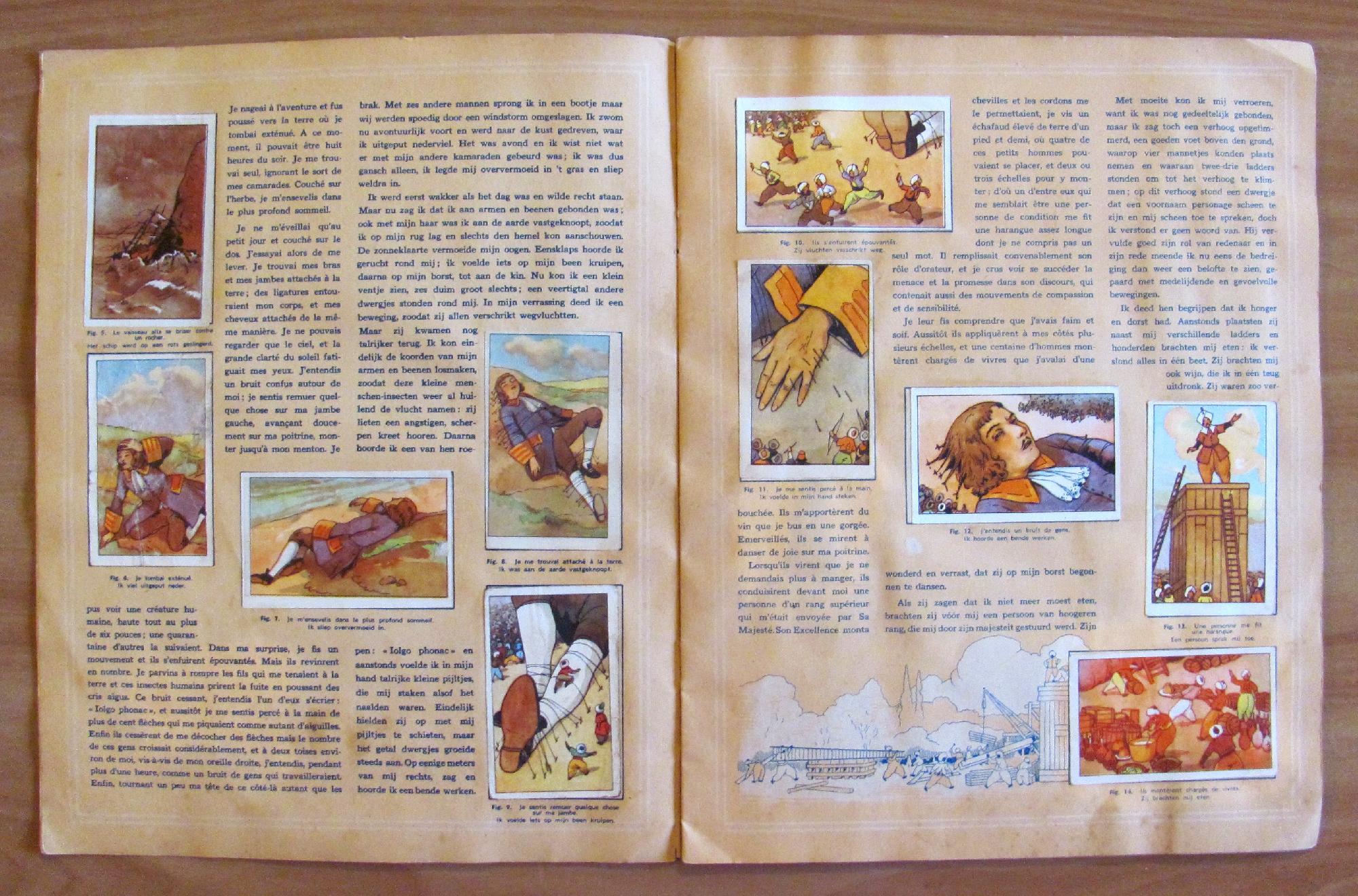 Gulliver A Lilliput - Album Chocolat Aiglon, 1940 Ca. Con 60 Figurine Completo