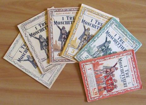 I Tre Moschettieri - Fascicoli Sciolti 1/5+7 Del 1946 - Alexandre Dumas - copertina