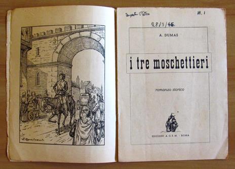 I Tre Moschettieri - Fascicoli Sciolti 1/5+7 Del 1946 - Alexandre Dumas - 3